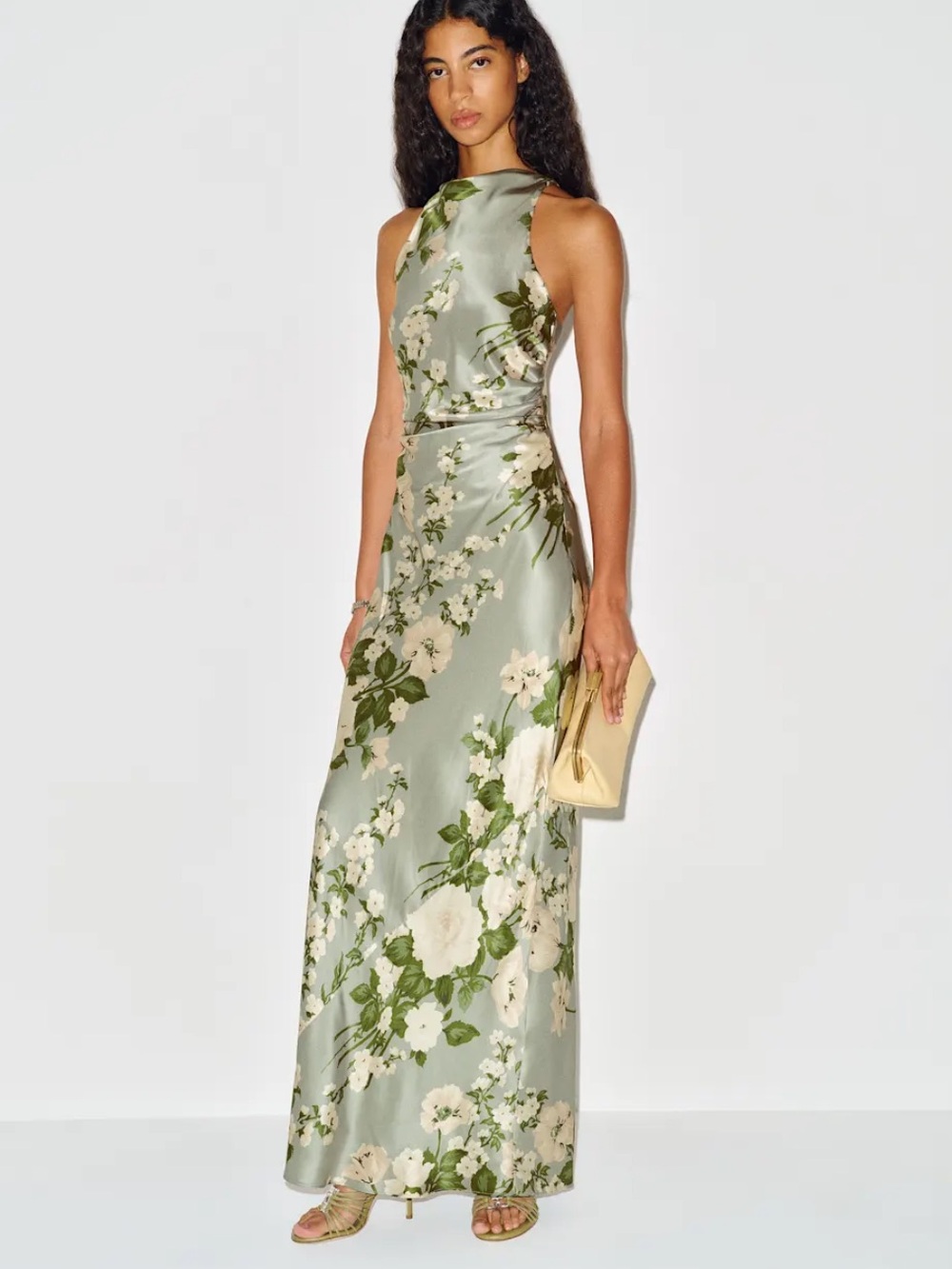 Reformation Anaiis Silk Floral Maxi Dress - Size 8